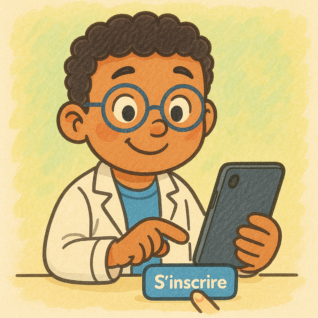 Étape d'inscription